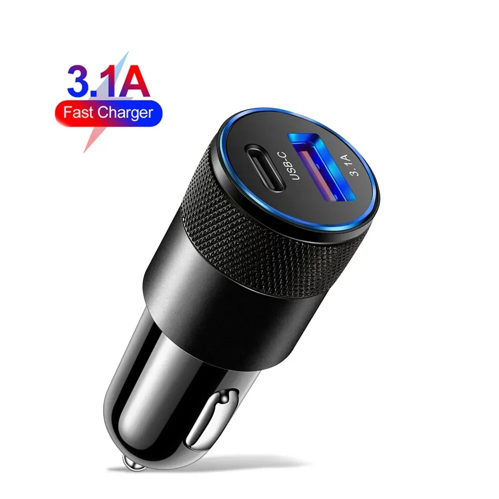 Car Charger Adapter Usb C 3.1A Smart Charging Pd Type C Phone Car Charger