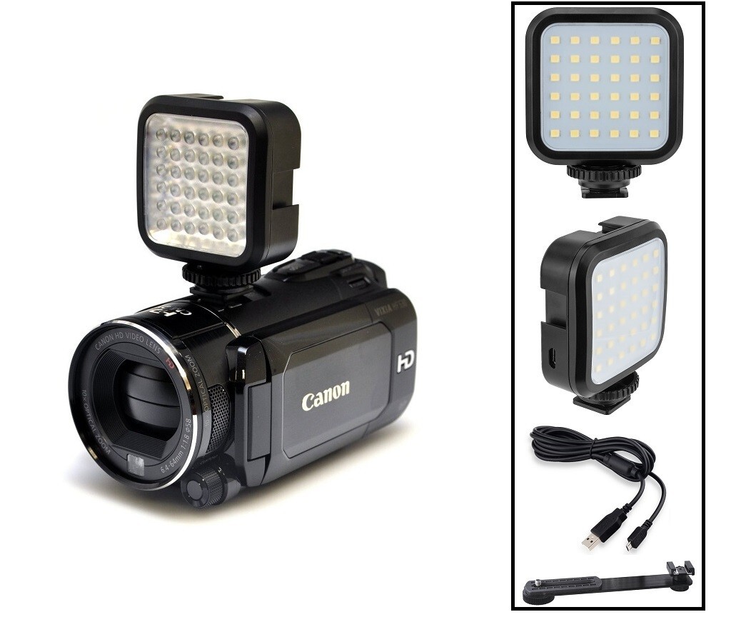 Rechargeable LED Light With Kit For Sony HDR-CX430V HDR-PJ430V HDR-CX305e
