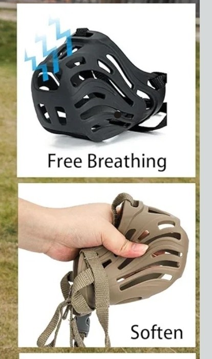 Dog Muzzle Soft Breathable Adjustable  size XL