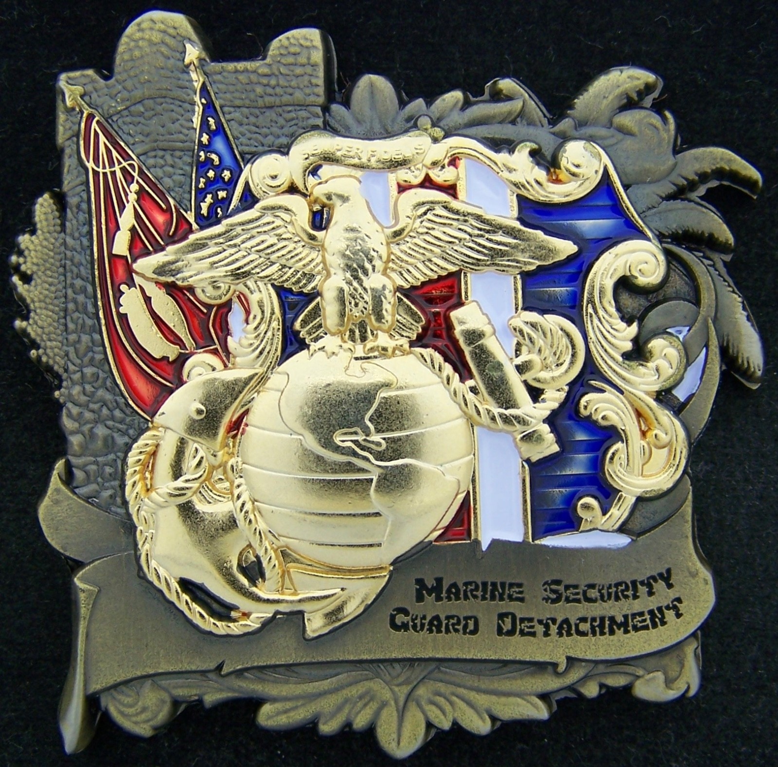 Marine Security Guard Detachment MSG Mauritania Challenge Coin