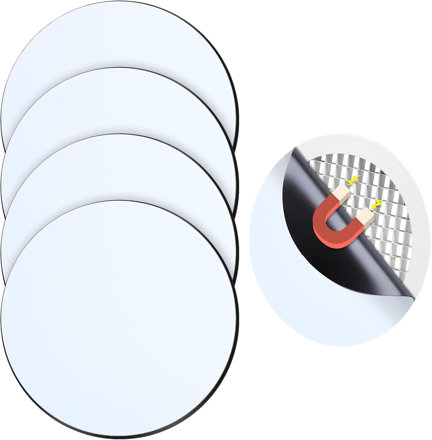 4 Pcs round Magnetic Vent Covers 6.5 Inch Air Vent Covers for Home