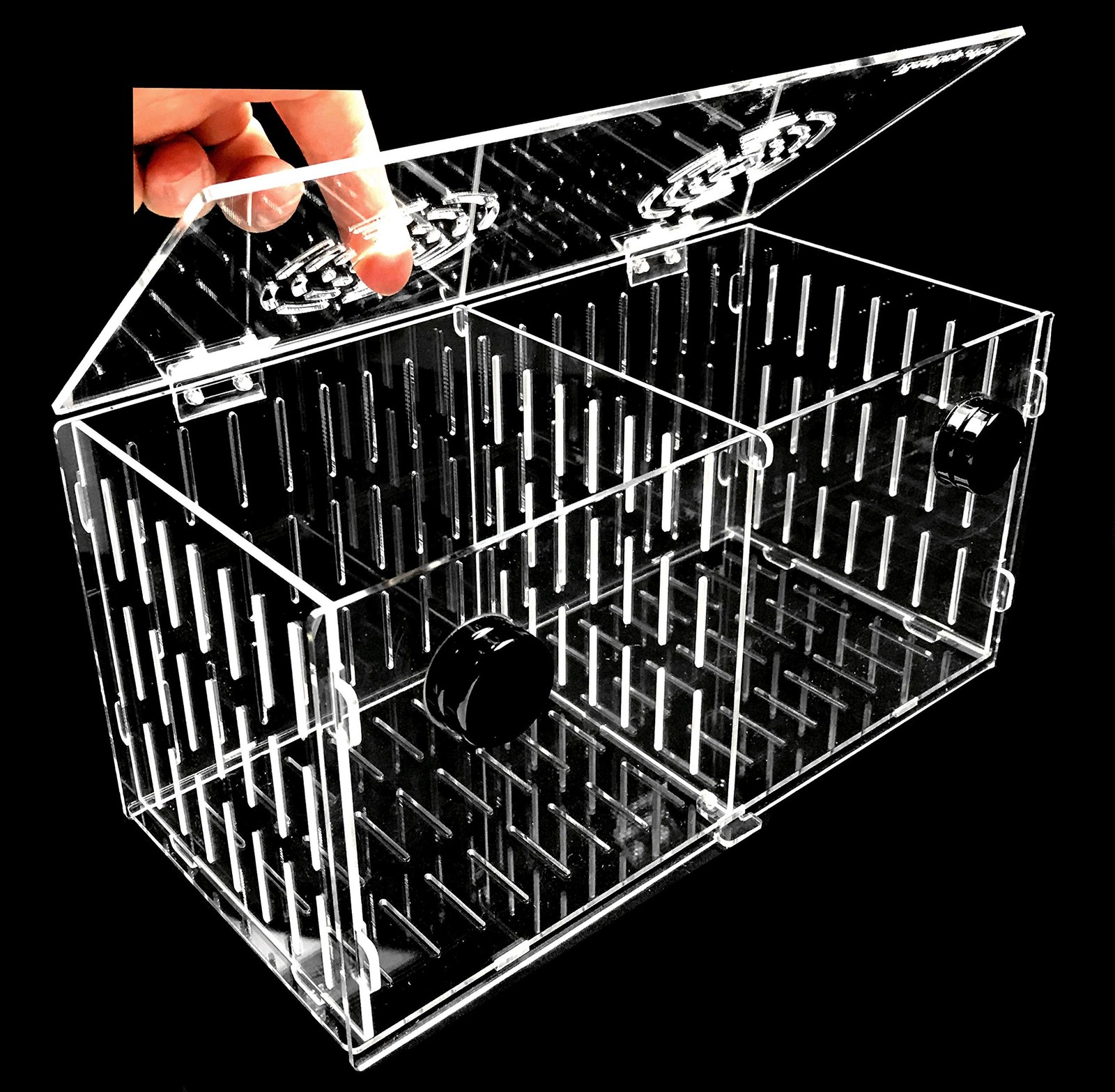 Magnetic Acclimation Box fish Breeder Nursery isolation Tank 12"x6"x6"