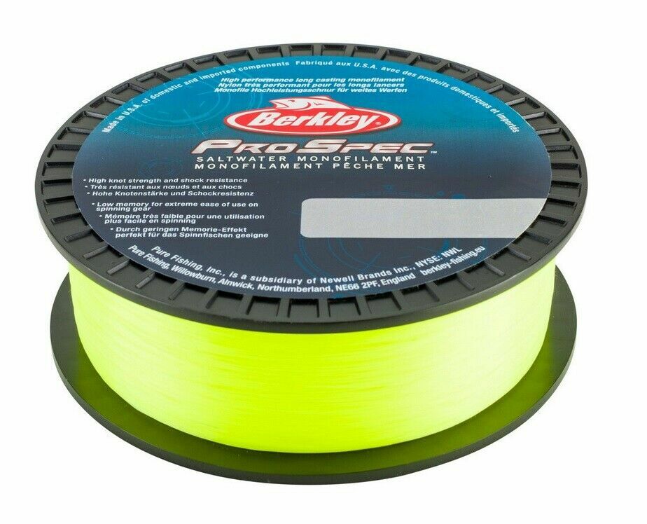 Berkley Pro Spec 300m Saltwater Mono Monofilament Red Yellow Sea Fishing Line