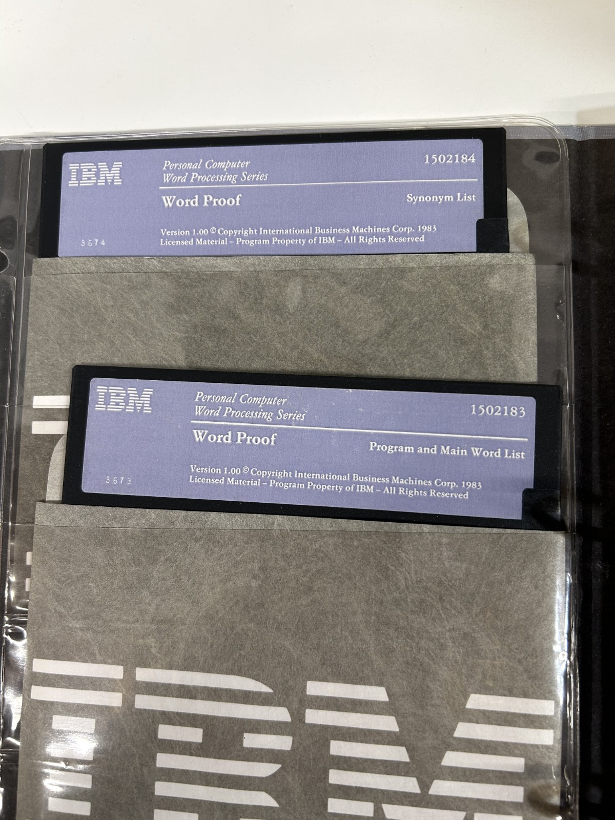 IBM WordProof Vrs 1.0 Manual & Software