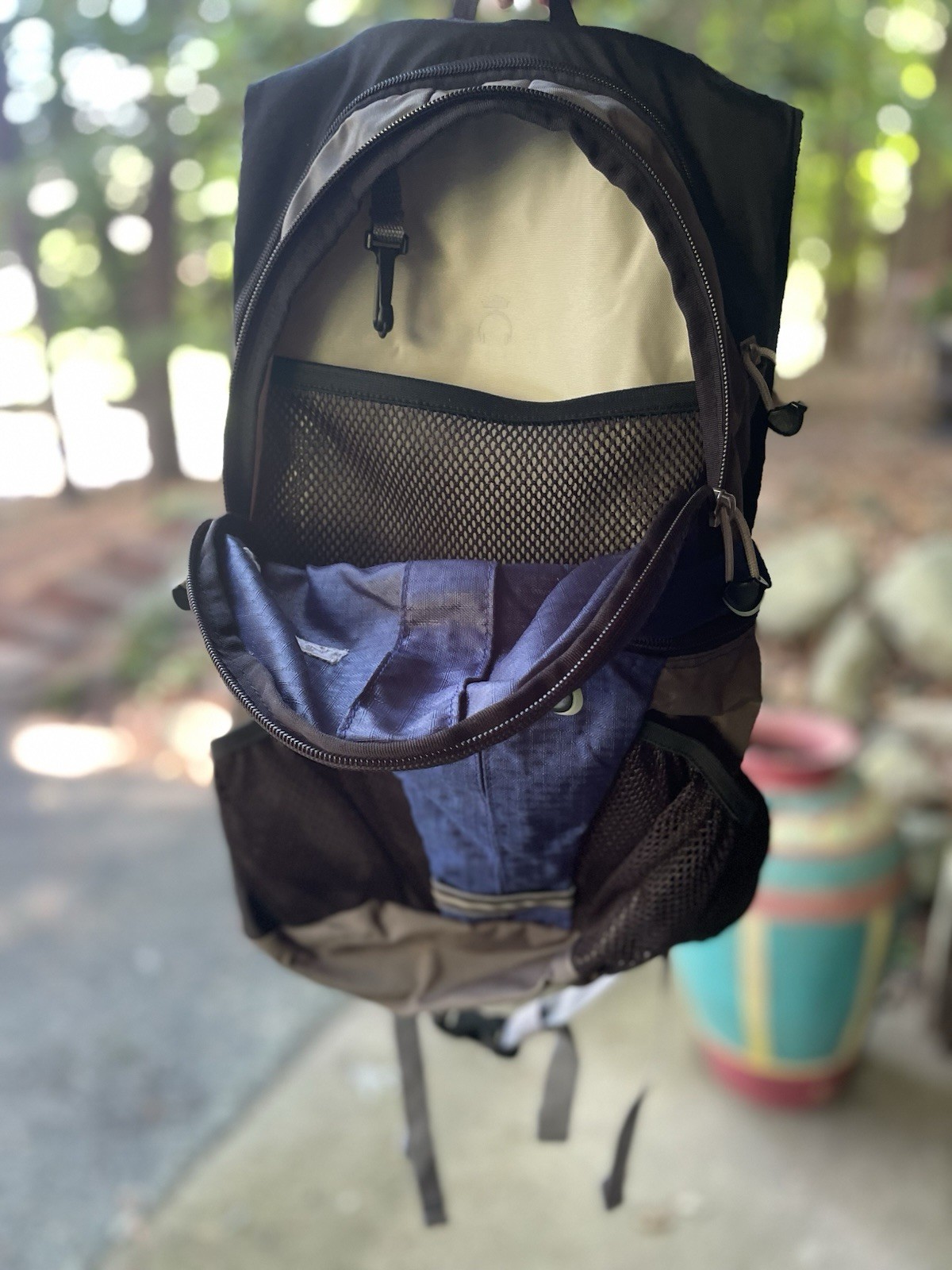 JanSport x Nalgene Hydration Pack Backpack Blue Black WITH Bladder EUC