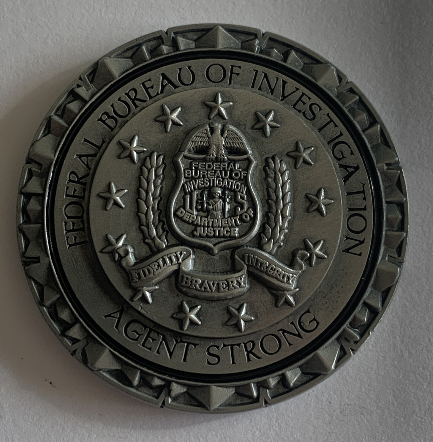 Department of Justice FBI Special agent Agent Strong Challenge Coin