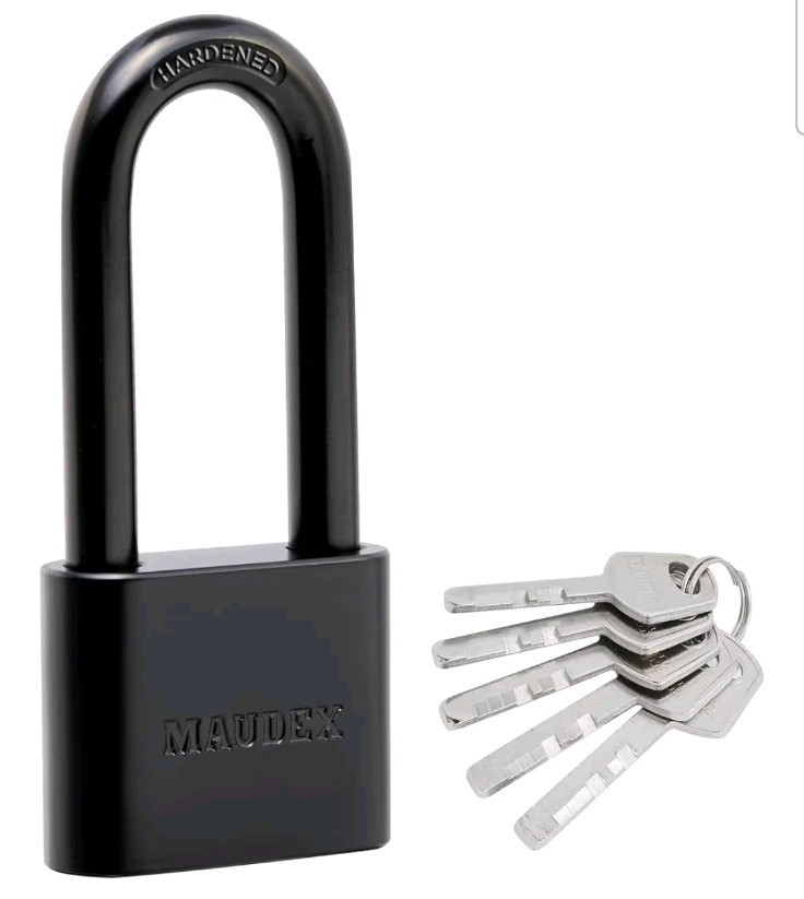 Maudex® PBE50 Weather-Resistant Padlock - Reliable Protection with 5 Keys, Prote