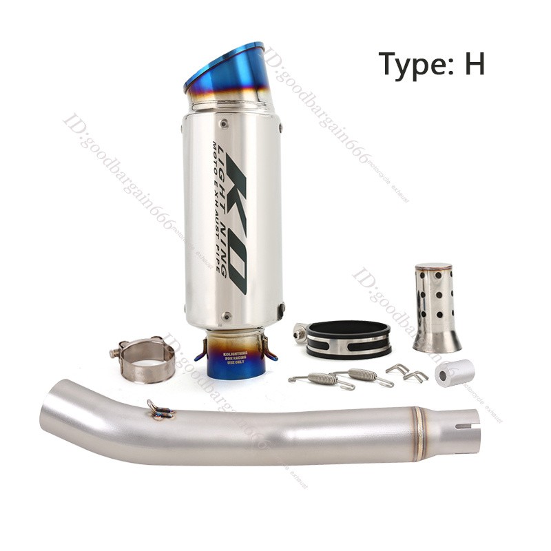 For Honda CBR250R 2011-2016 Exhaust Tips Motorcycle Mid Muffler Pipe DB Killer