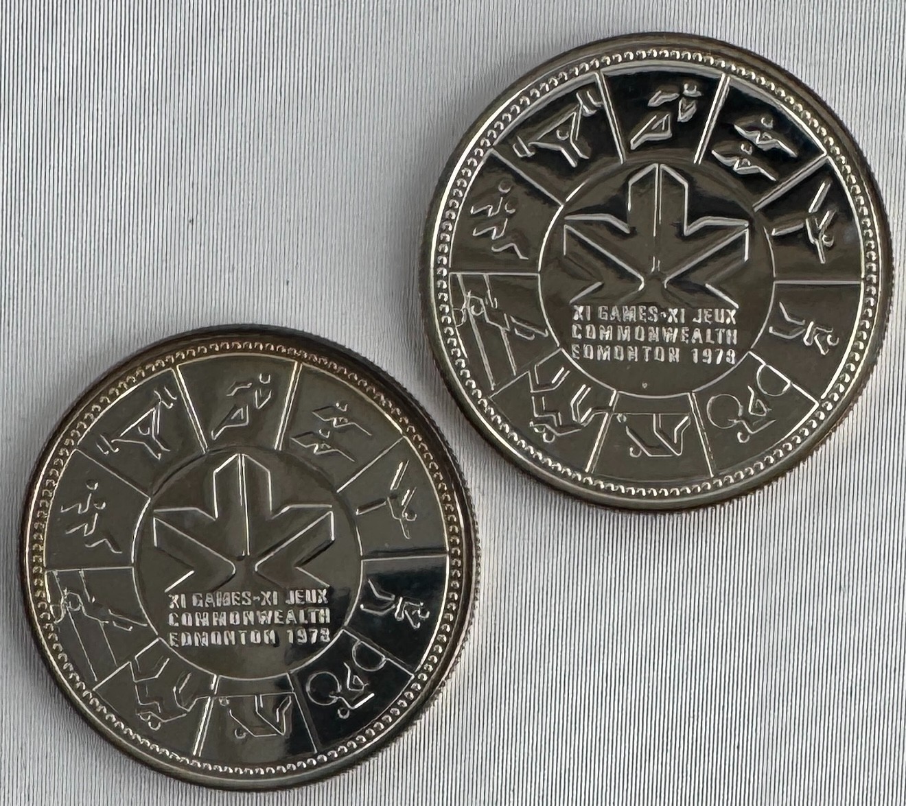 1978 Canada Silver Dollar PL 2-Coin Lot No Capsule $1 Coins Only TWO 50%
