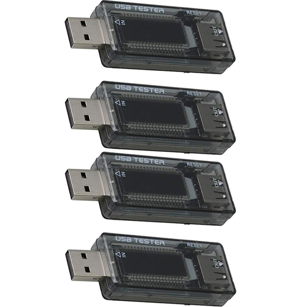 4Pcs USB Power Tester Voltage Current Capacity Meter Test Chargers 4-20V 3A HOT