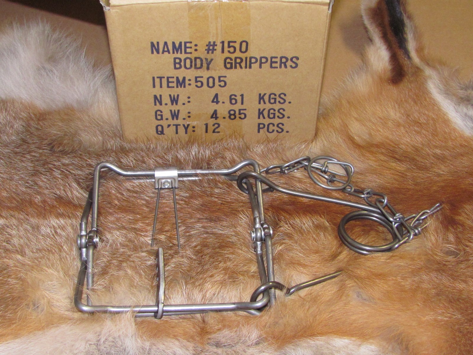 1 Bridger 150 Magnum Body GrippersTraps 505  Muskrat  Mink Fisher new sale