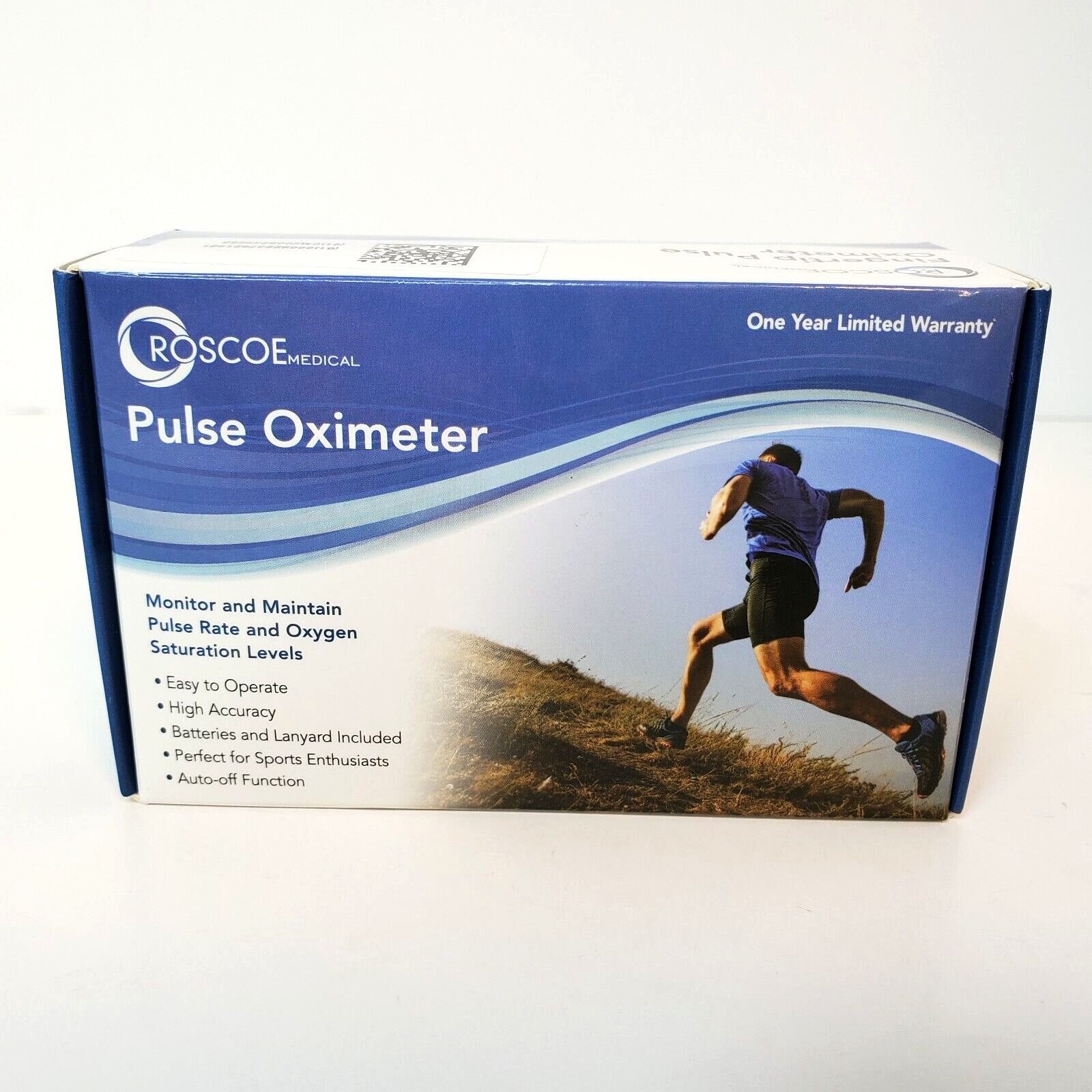 Roscoe Fingertip Oximeter Pulse Rate & Oxygen Saturation Level POX-ROS 1 Pack