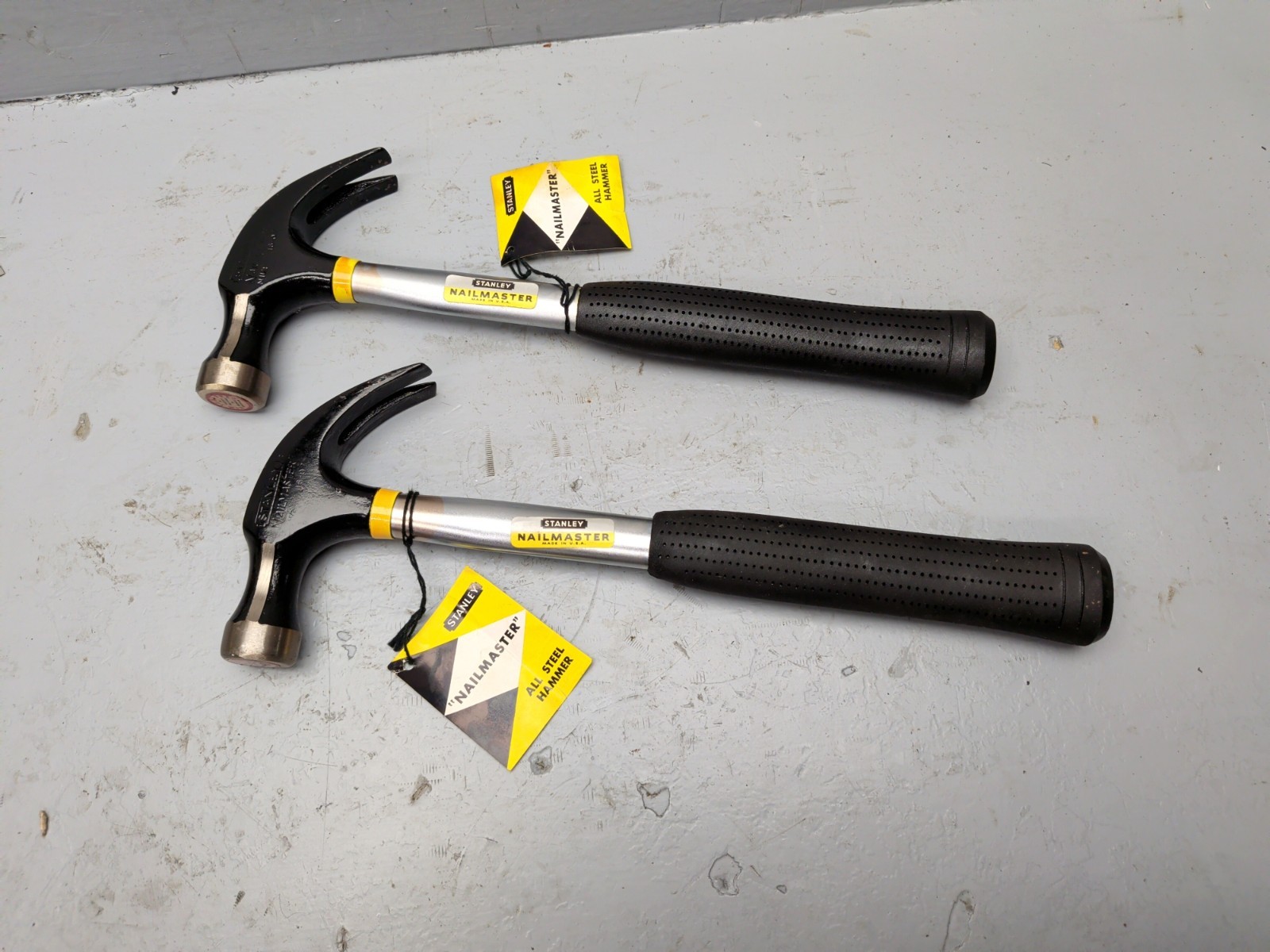 NOS STANLEY H1-1 1/2, 16oz VINTAGE CLAW   HAMMERS, 2PC. U.S.A.