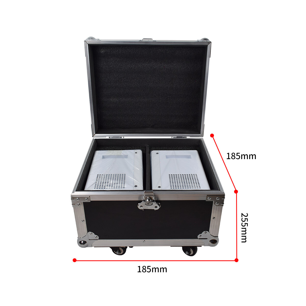 2X Cold Spark Machine DMX512 Spark Firework Machine with Flight Case White