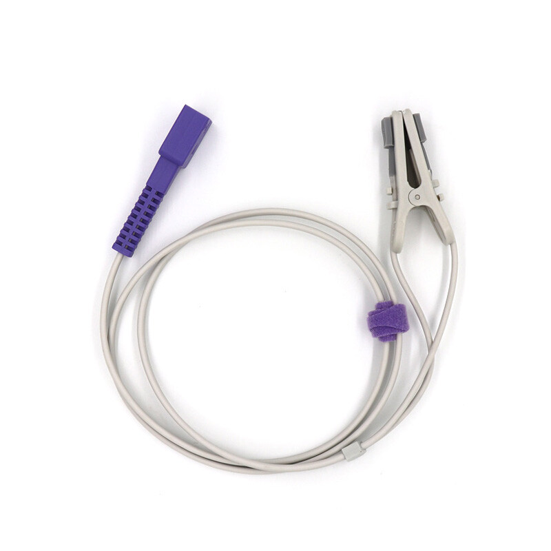 Compatible For SpO2 Sensor Ear Clip SpO2 Sensor 1M 9 pins,For Oximeter