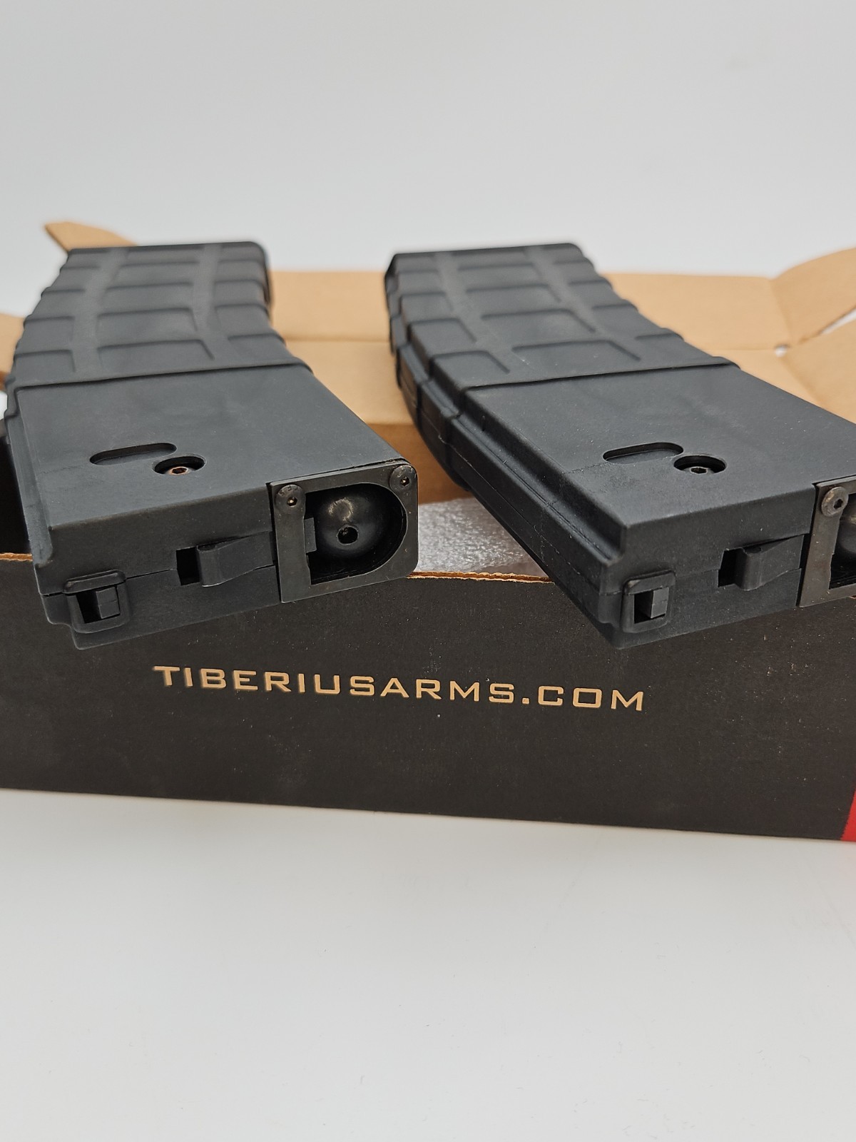 2 Pack Tiberius Arms T15 20 Round Paintball Magazine Black