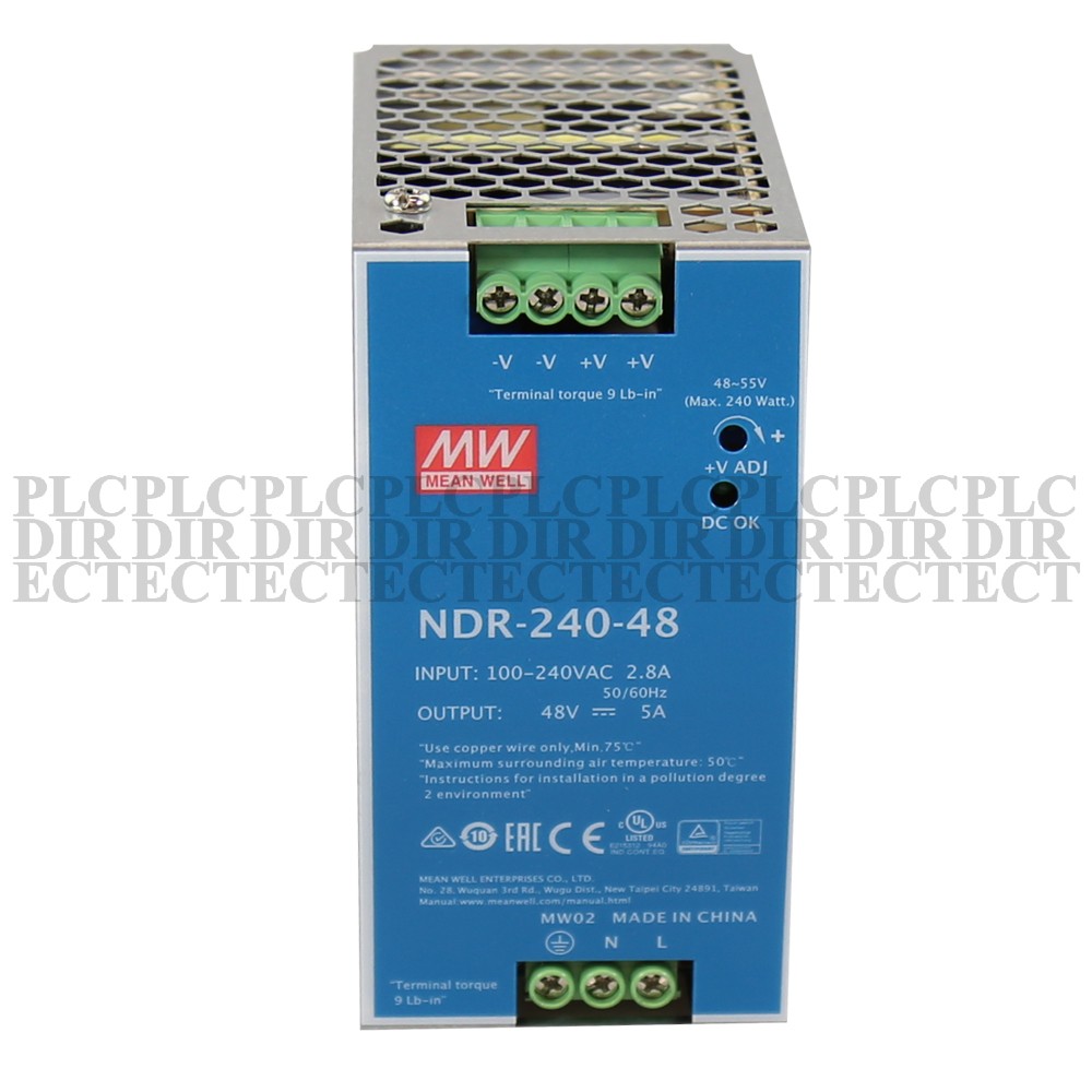 New MEAN WELL NDR-240-48 Power Supply 48V 5A
