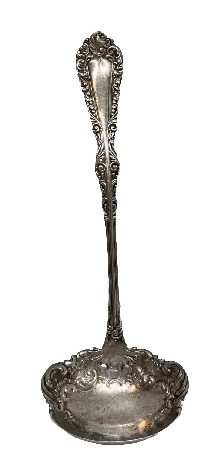 PLYMOUTH 1897 Large Soup/ Gravy/Sauce Ladle Rogers Silverplate No Monogram PO