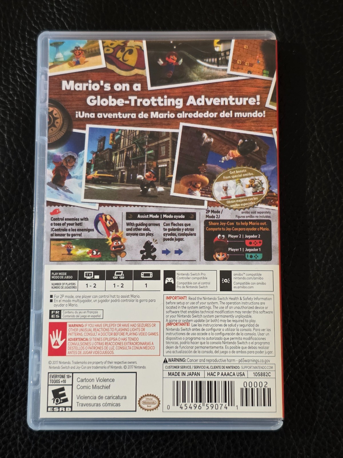 Switch Case Replacement Nintendo Switch Super Mario Odyssey Standard