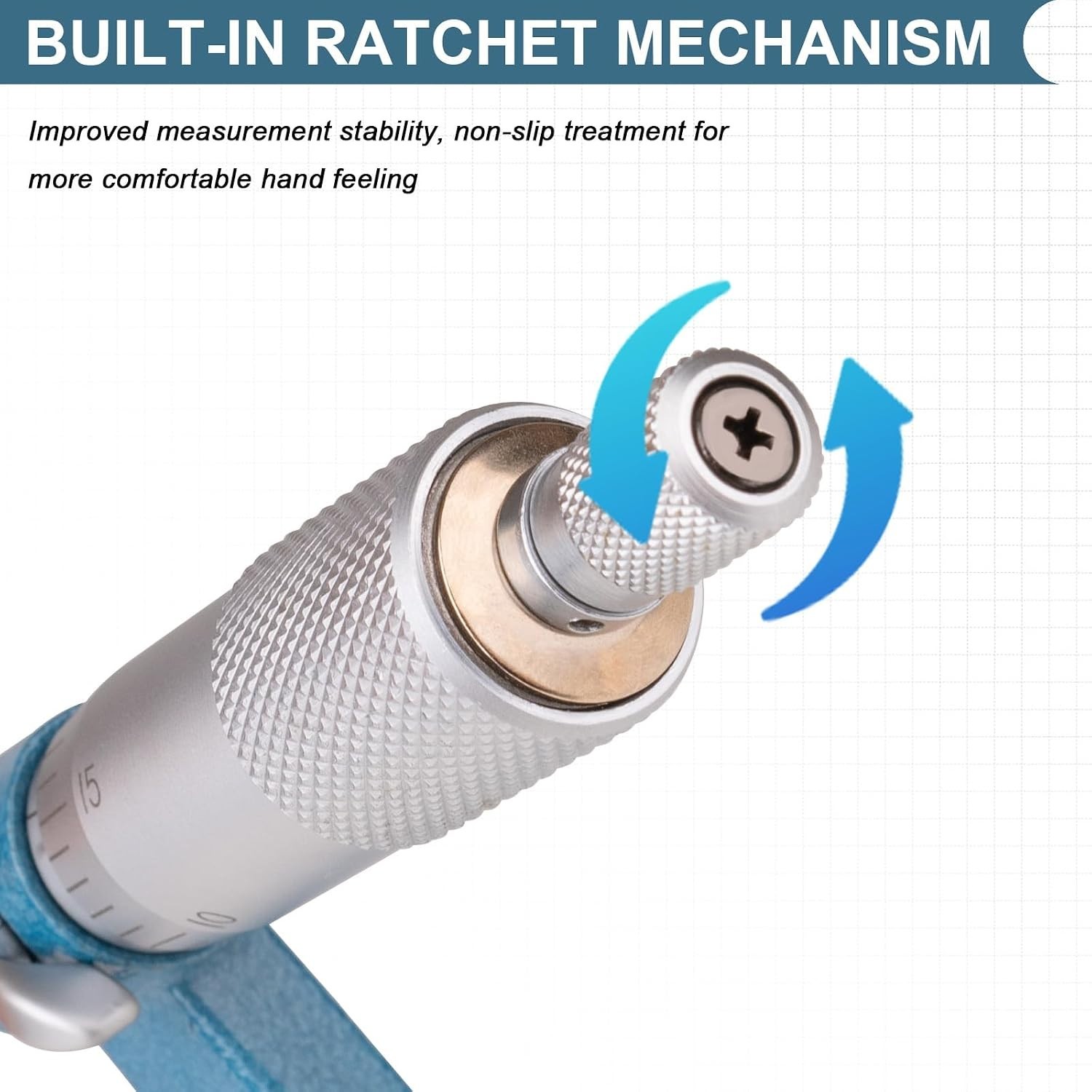 Durable 4-Piece Micrometer Set for Accurate Measurements in Various Applications