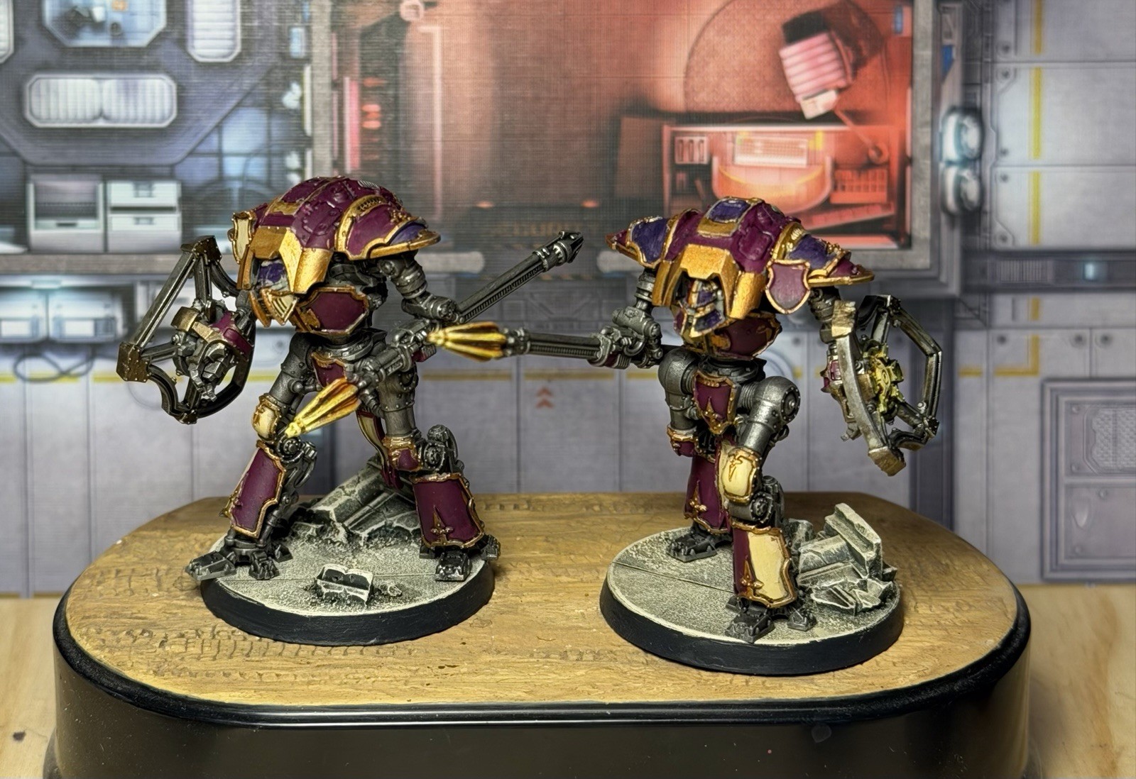 Adeptus Titanicus Cerastus Knights Lancer x2 *painted* Legions Imperialis