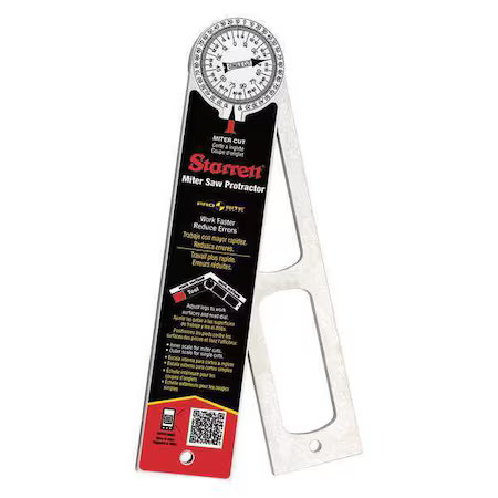 Starrett 505A-12 Man-Reading Miter Protractor, Grad 1 Deg