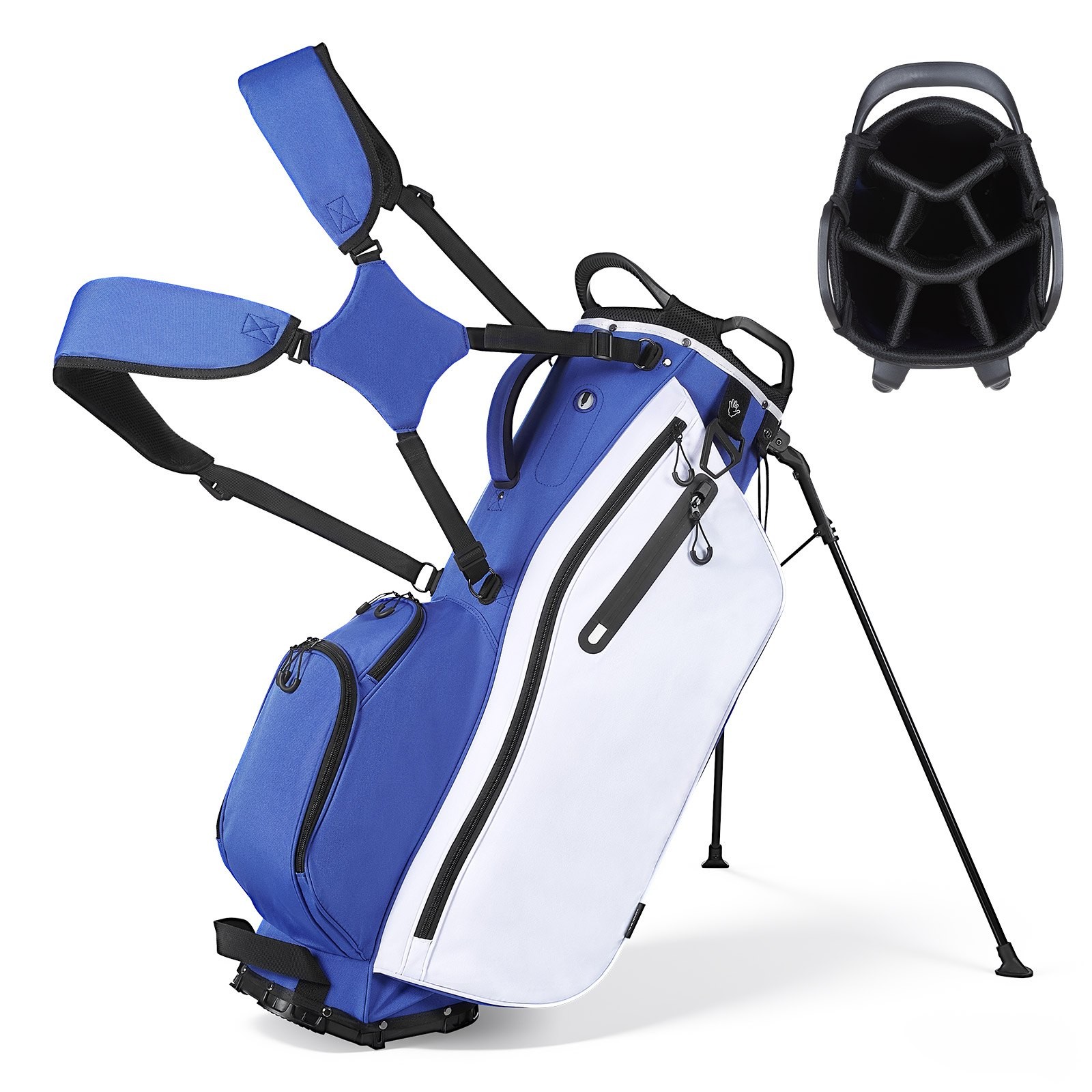 Golf Cart Bag, 7 Way Top Divider Organizer, Club Stand Bag with Full-length Divi