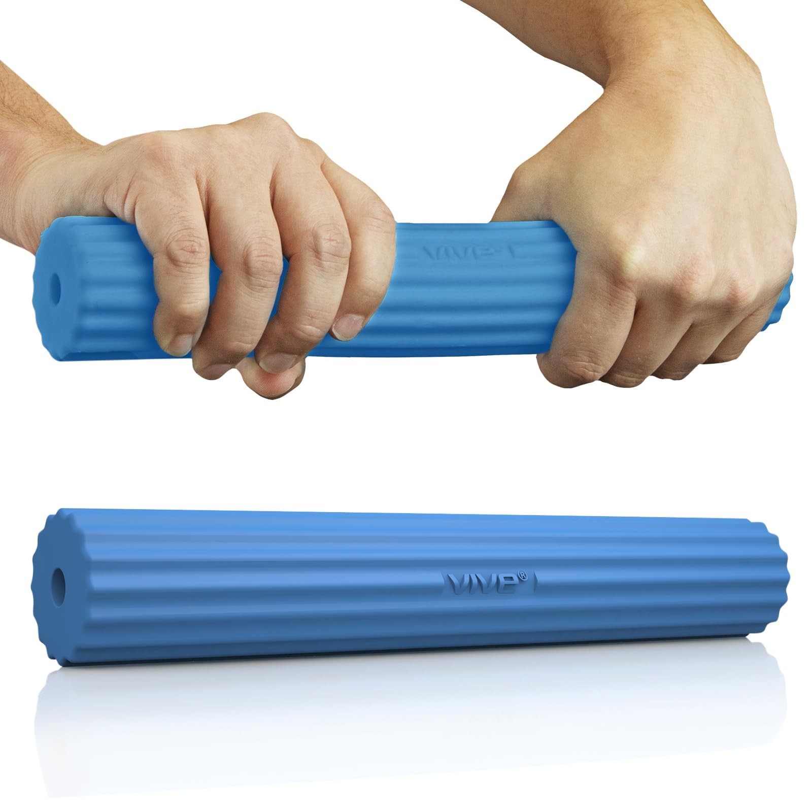Vive Flex Therapy Bar for Tennis Elbow Relief Blue - Medium, - Medium