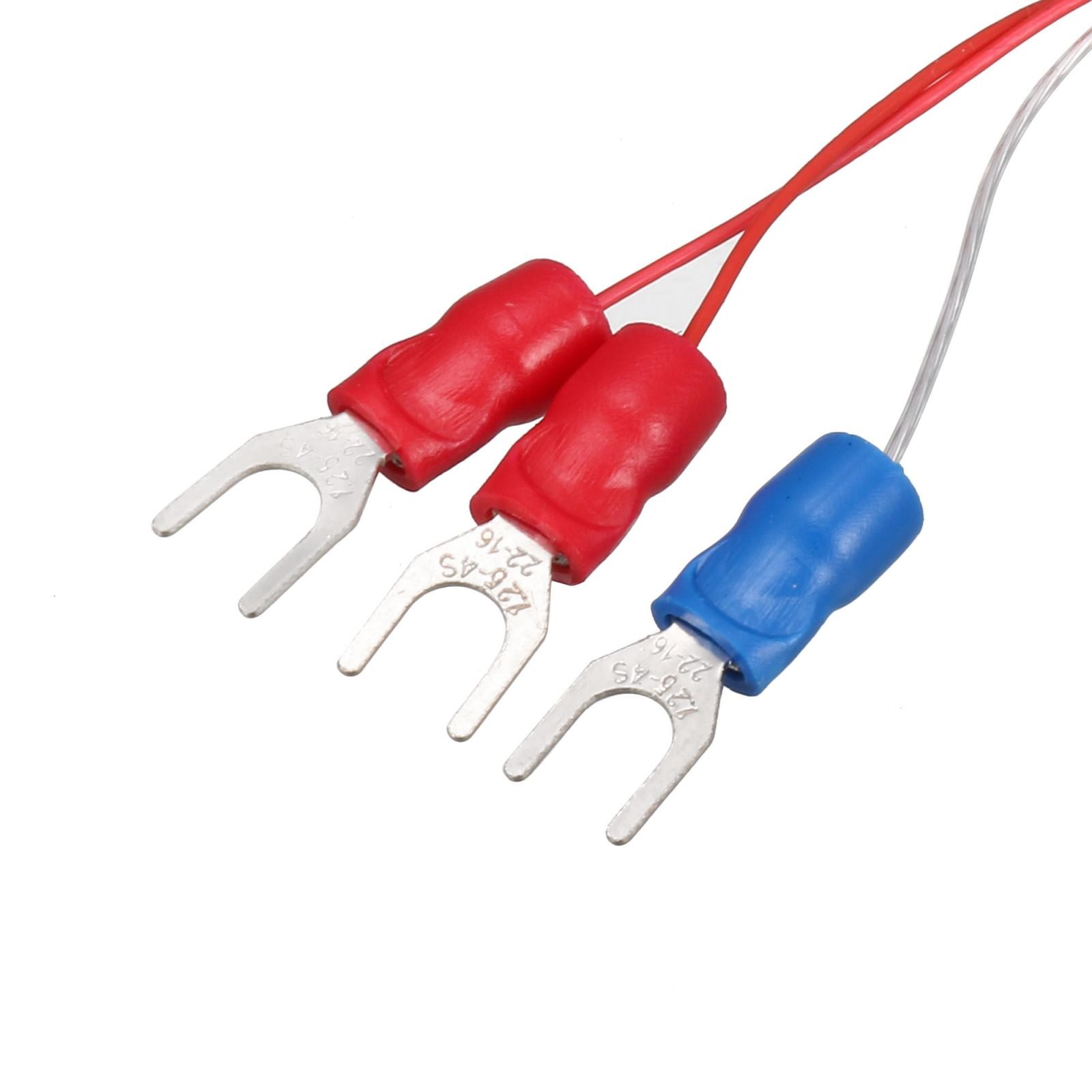 PT100 RTD Temperature Sensor Probe 3 Wires Cable Thermocouple 1.64ft