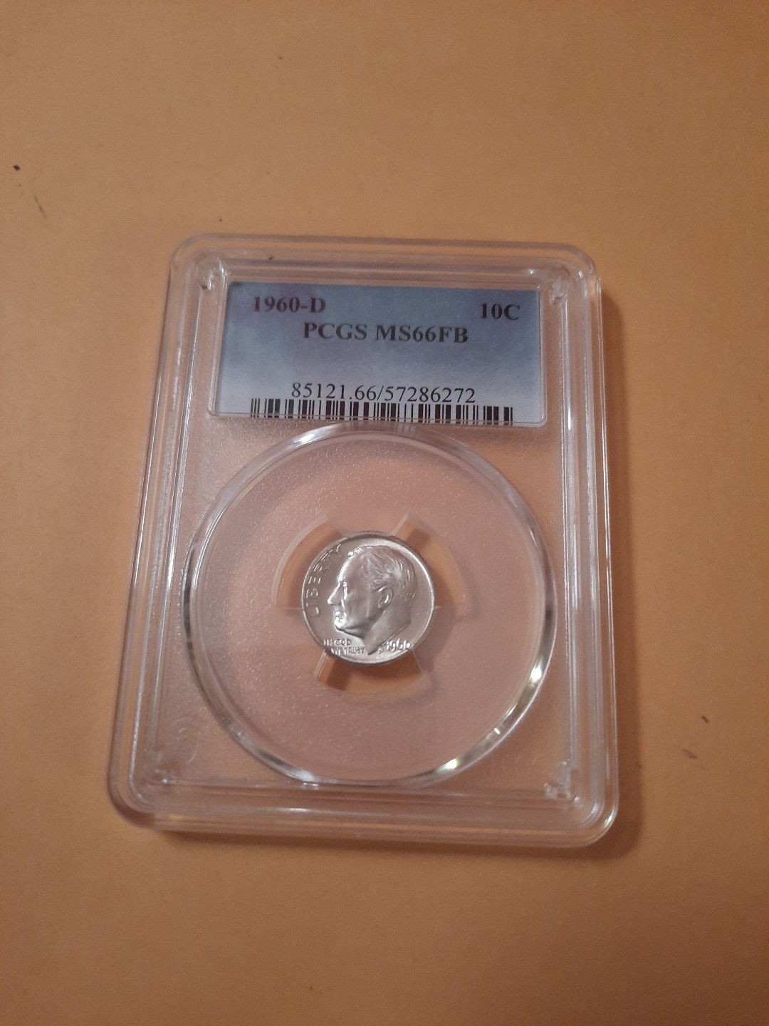 1960 D  DimeMS 66 FULL BANDS