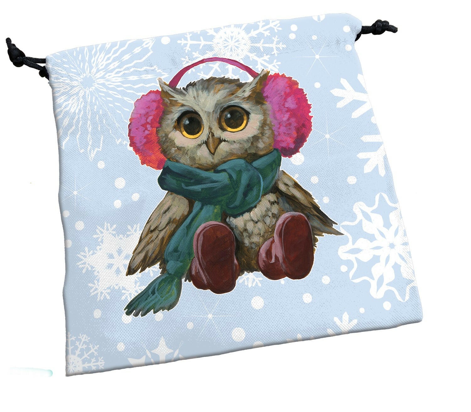Deluxe Dice Bag: Festive Owls