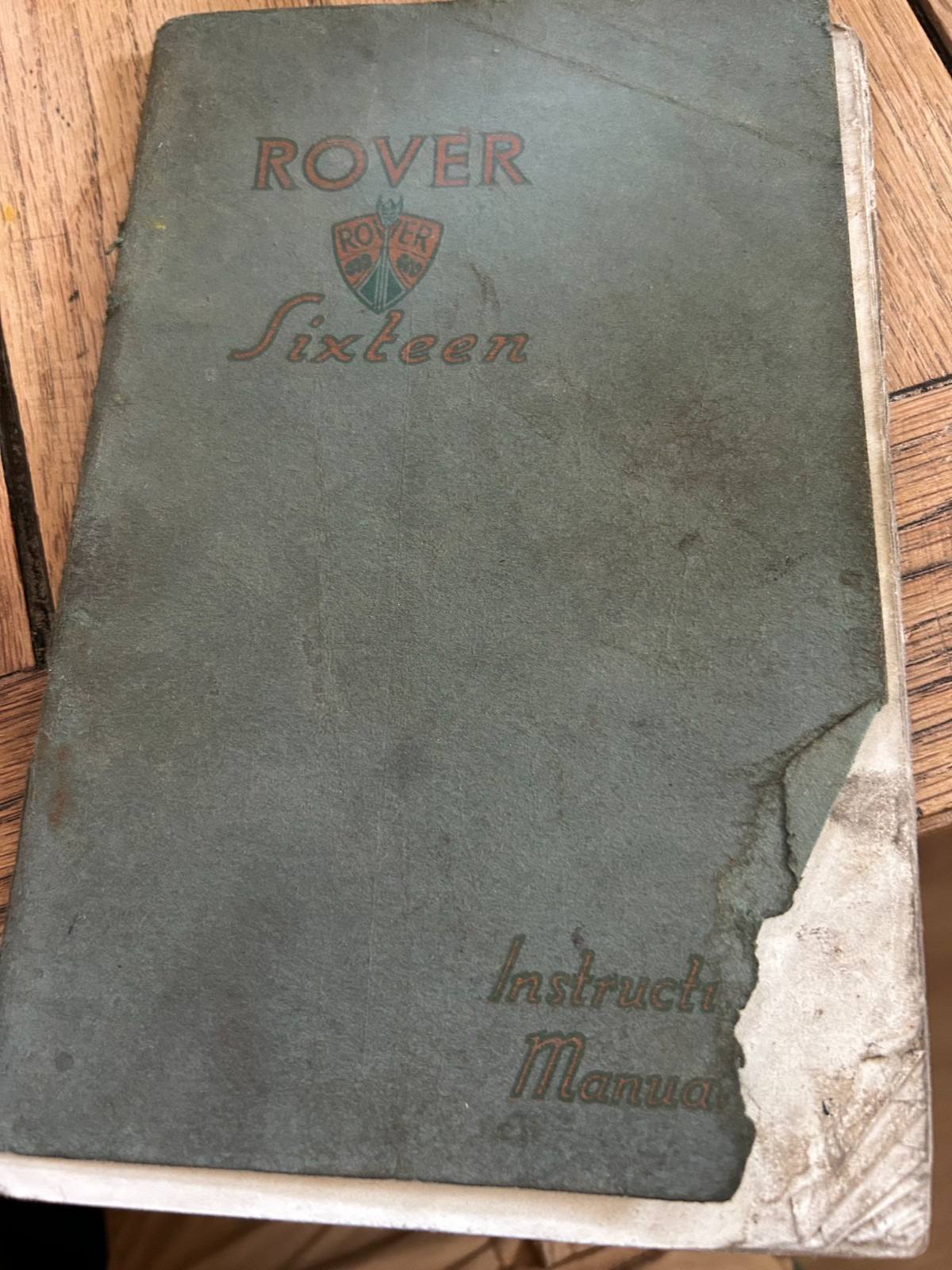 Rover Sixteen Instruction Manual 1937 & Rover car distributers & dealers 1937