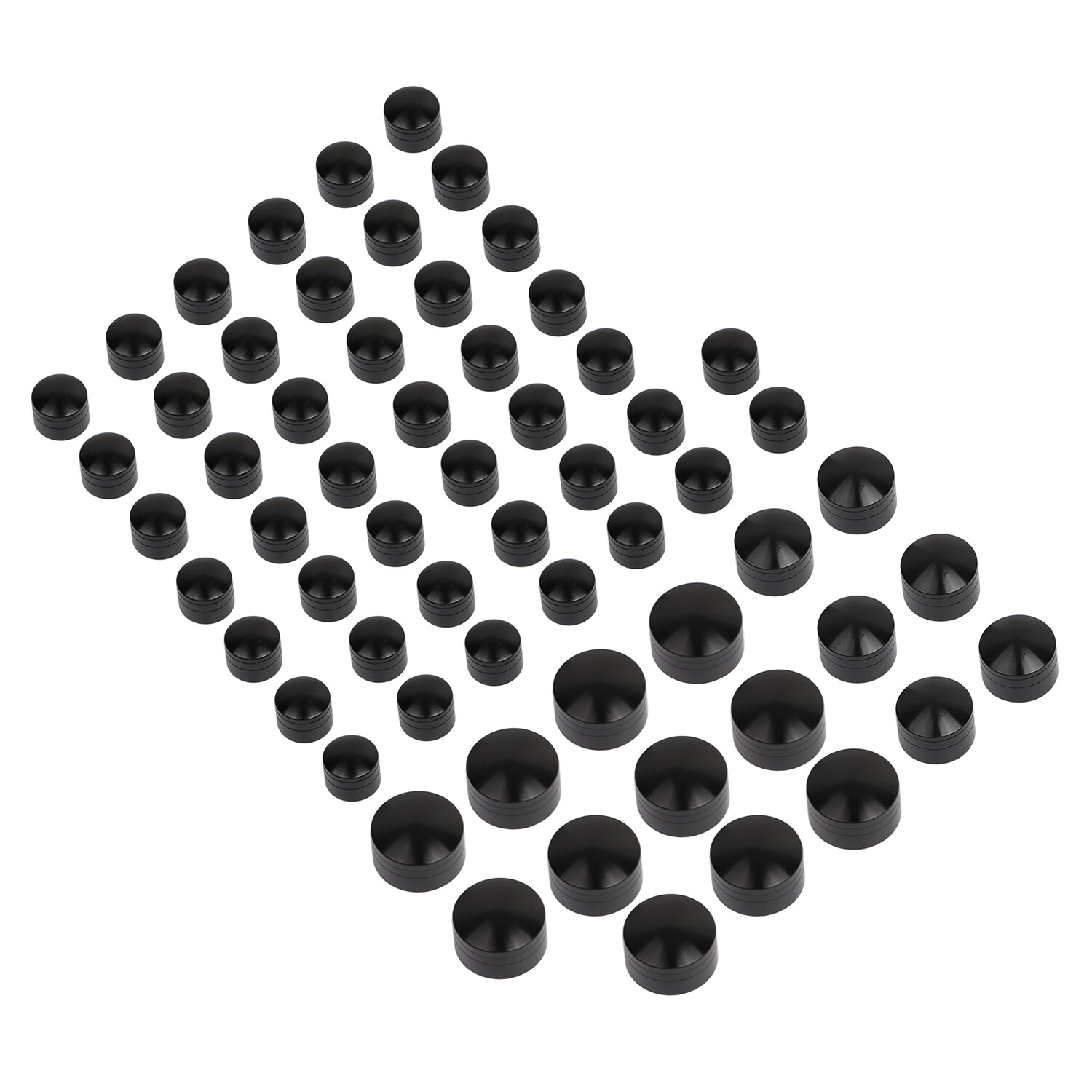 Black 61pcs Engine Bolt Topper Caps Cover For Harley Road Glide FLTR EFI FLTRI