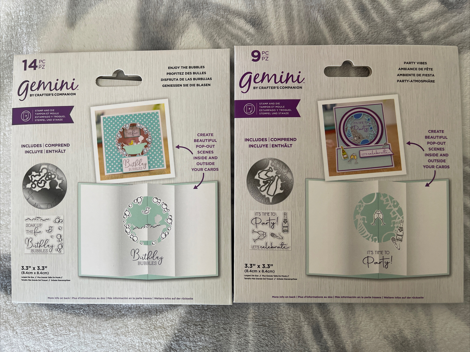 Crafter's Companion Celebrate Scene Stamps and Dies New Bundle 765249
