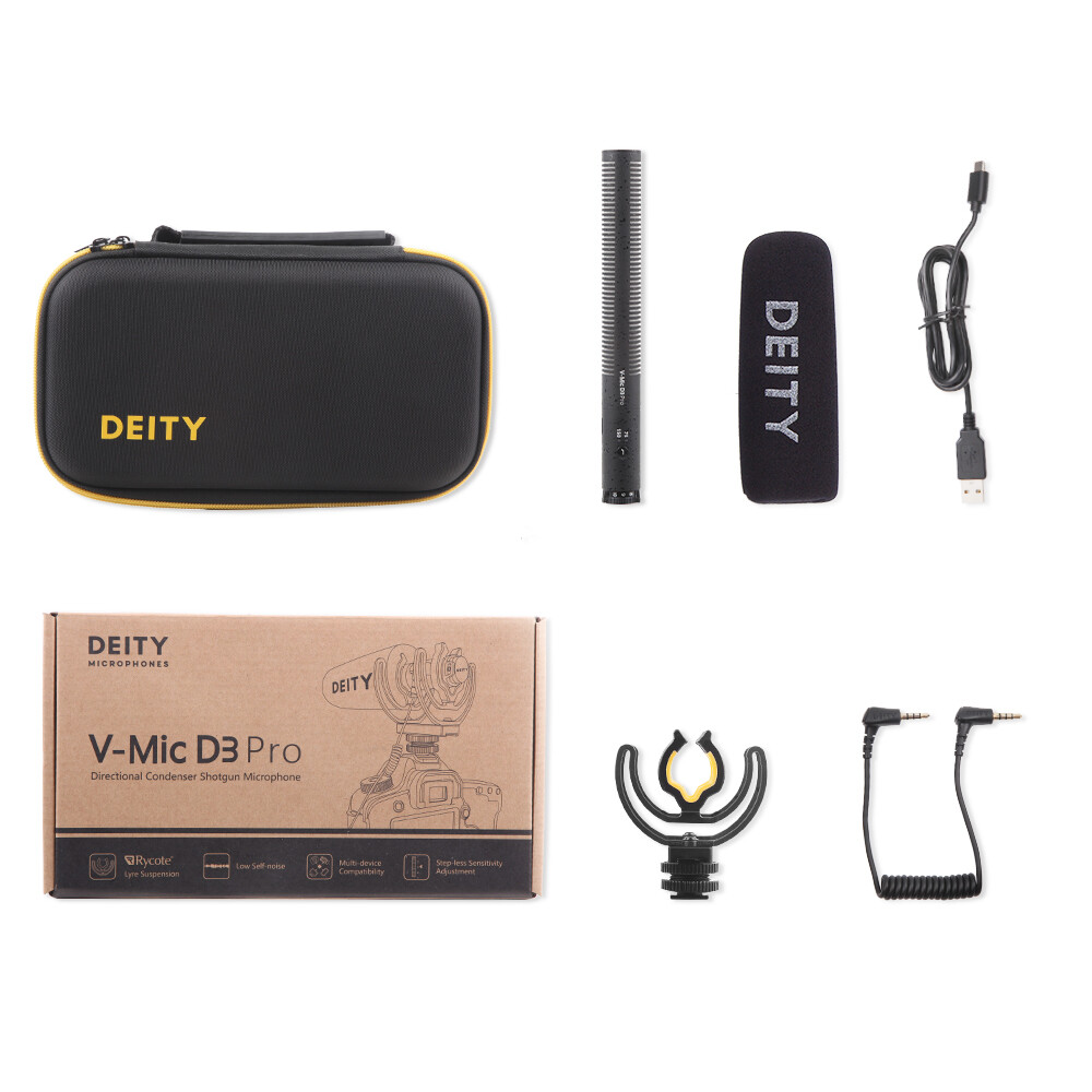 Deity V-Mic D3 Pro Microphone Super-cardioid Polar Pattern Fr Studio Condenser