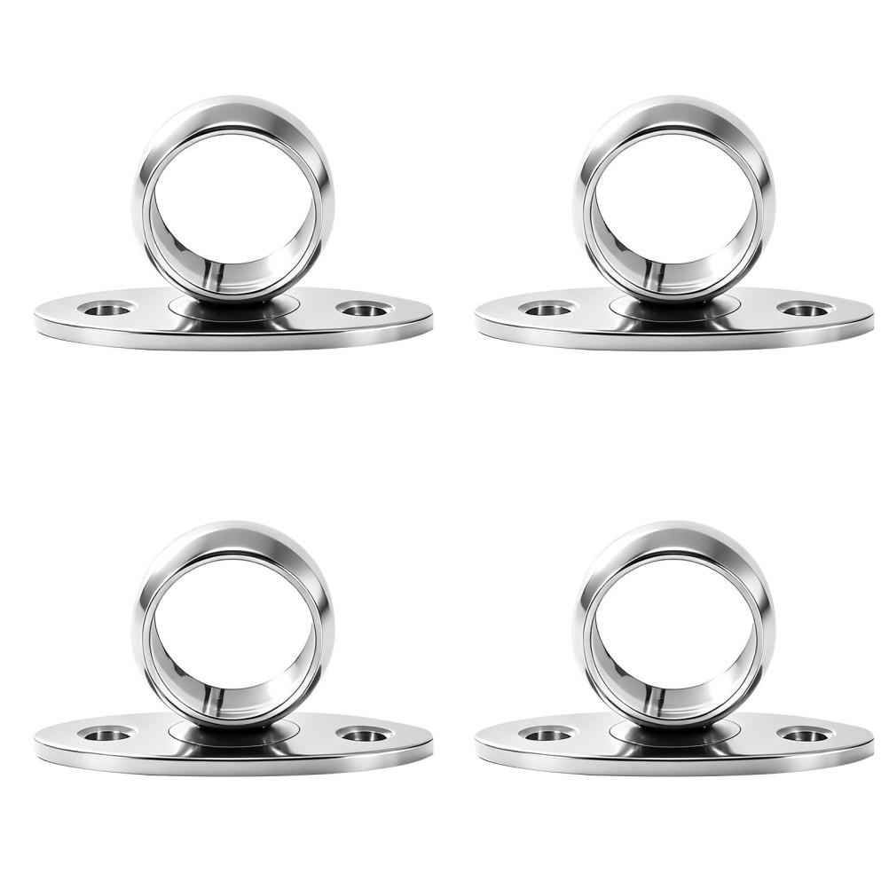 4pcs Wardrobe Pole Brackets: 3/4" Diameter Curtain Rod End Socket - Wall Mount