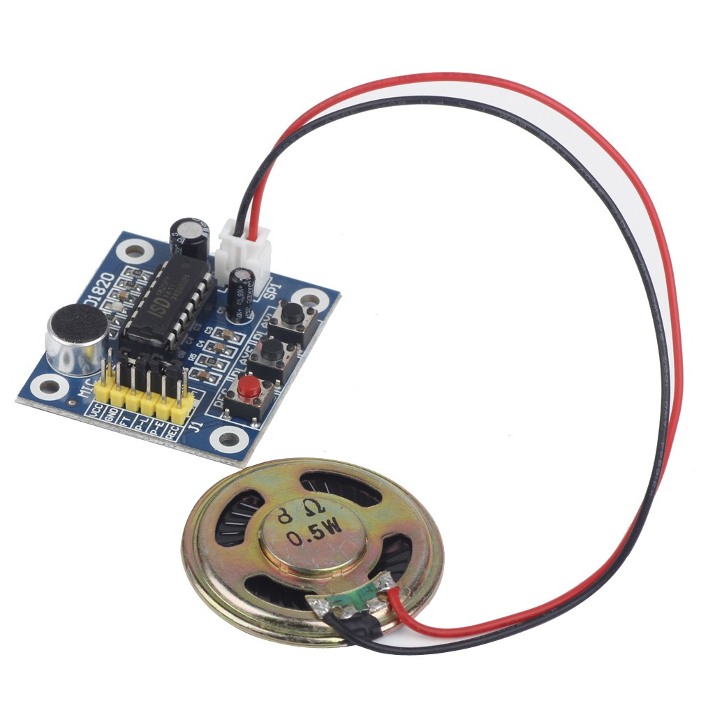 Loudspeaker + ISD1820 Recording Playback