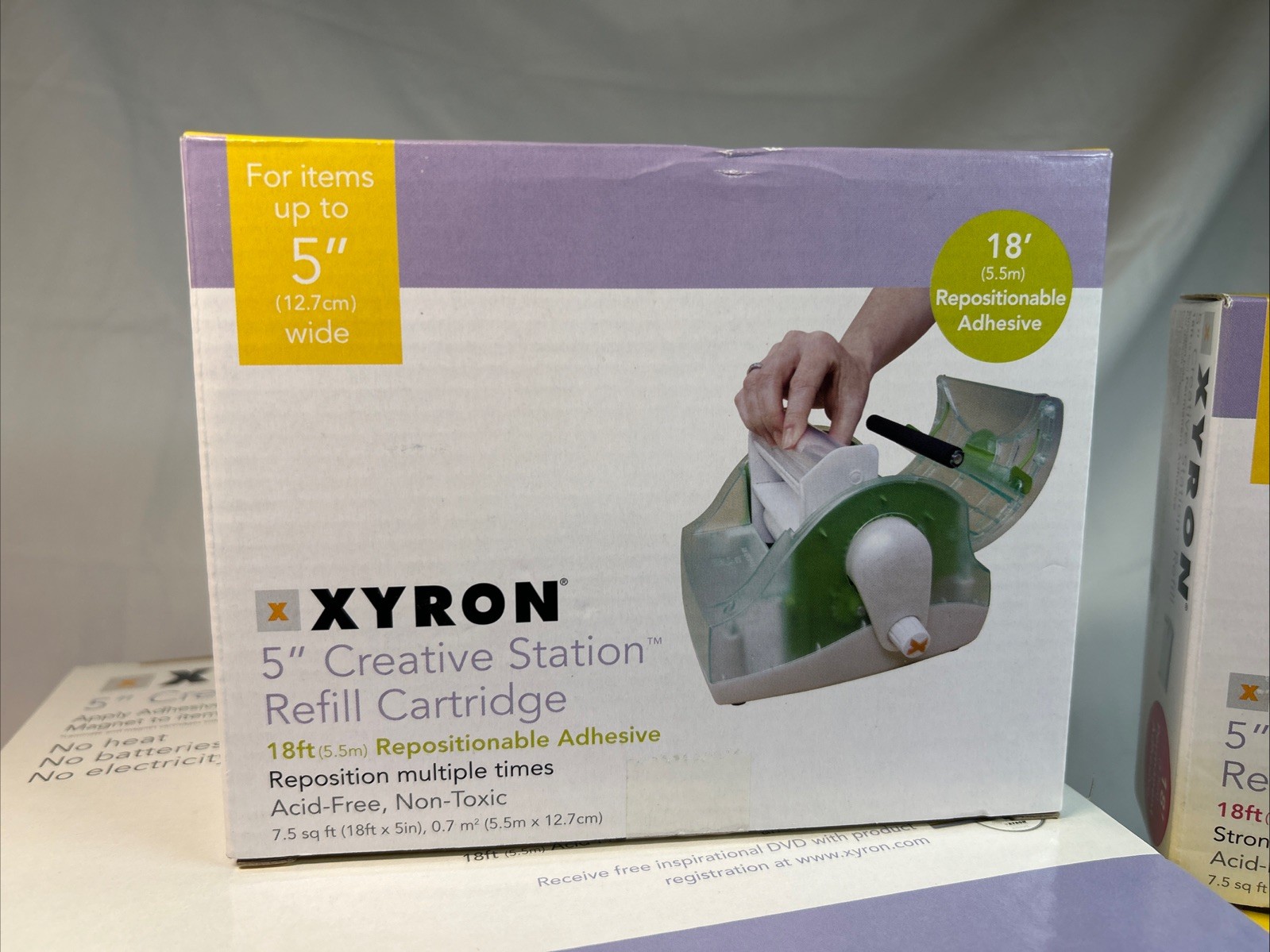 XYRON 5” Creative Station Applicator with 3 refill cartridges NEW Laminator