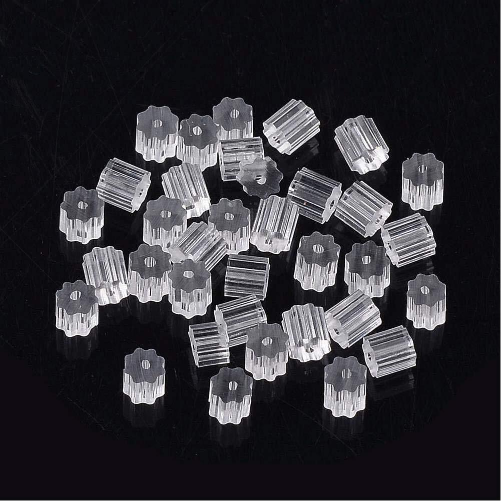 1000 Pcs Silicone Earring Backs Soft Earring Stoppers for Stud Post Fishhook