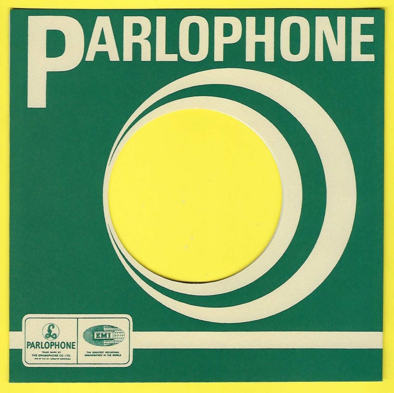 PARLOPHONE (green swirly) - REPRODUCTION RECORD COMPANY SLEEVES - (pack of 10)