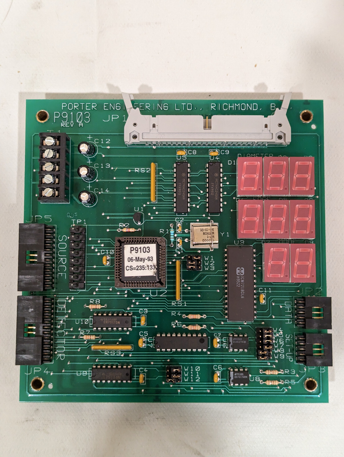 Porter Engineering P9103 Rev A PCB Control LED Board