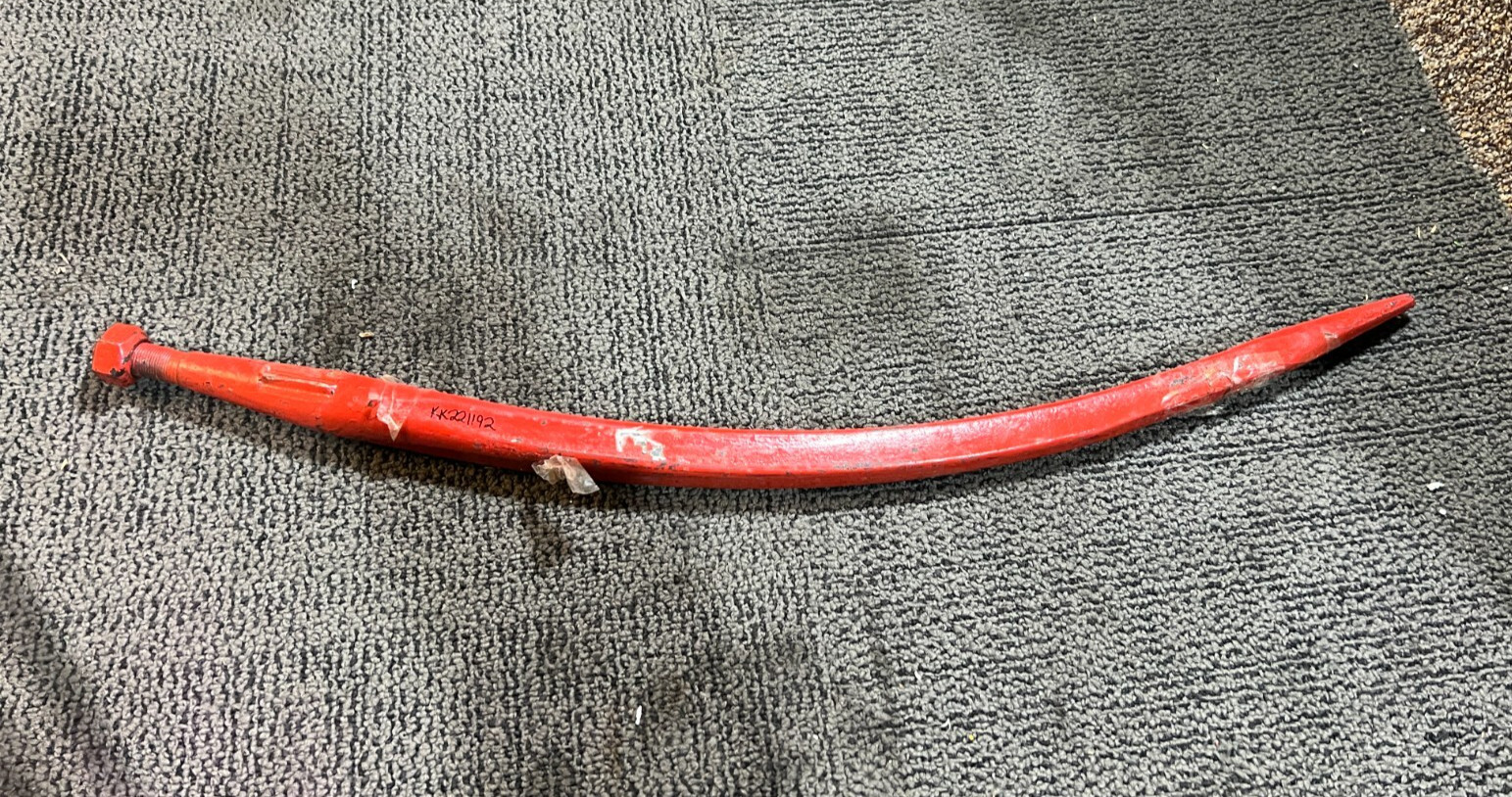 Kverneland KK221192 Grapple Tine M20 x 810mm Fits KVERNELAND, Red, Steel