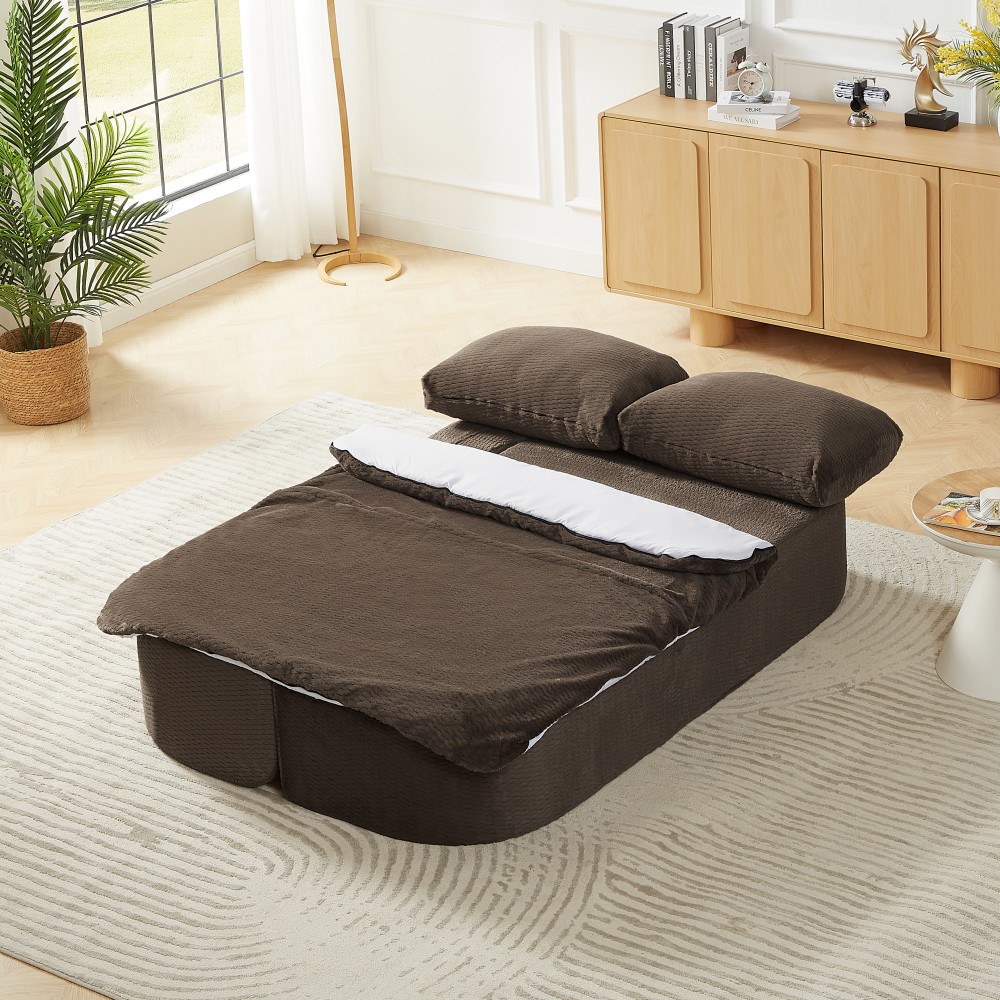 Convertible Sleeper Sofa Futon Couch Bed w/Cushion - Foam Futon