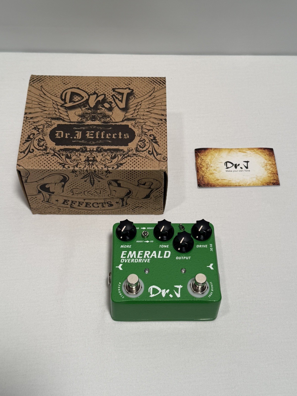 Dr. J D60 Emerald Overdrive + Boost Effect Pedal