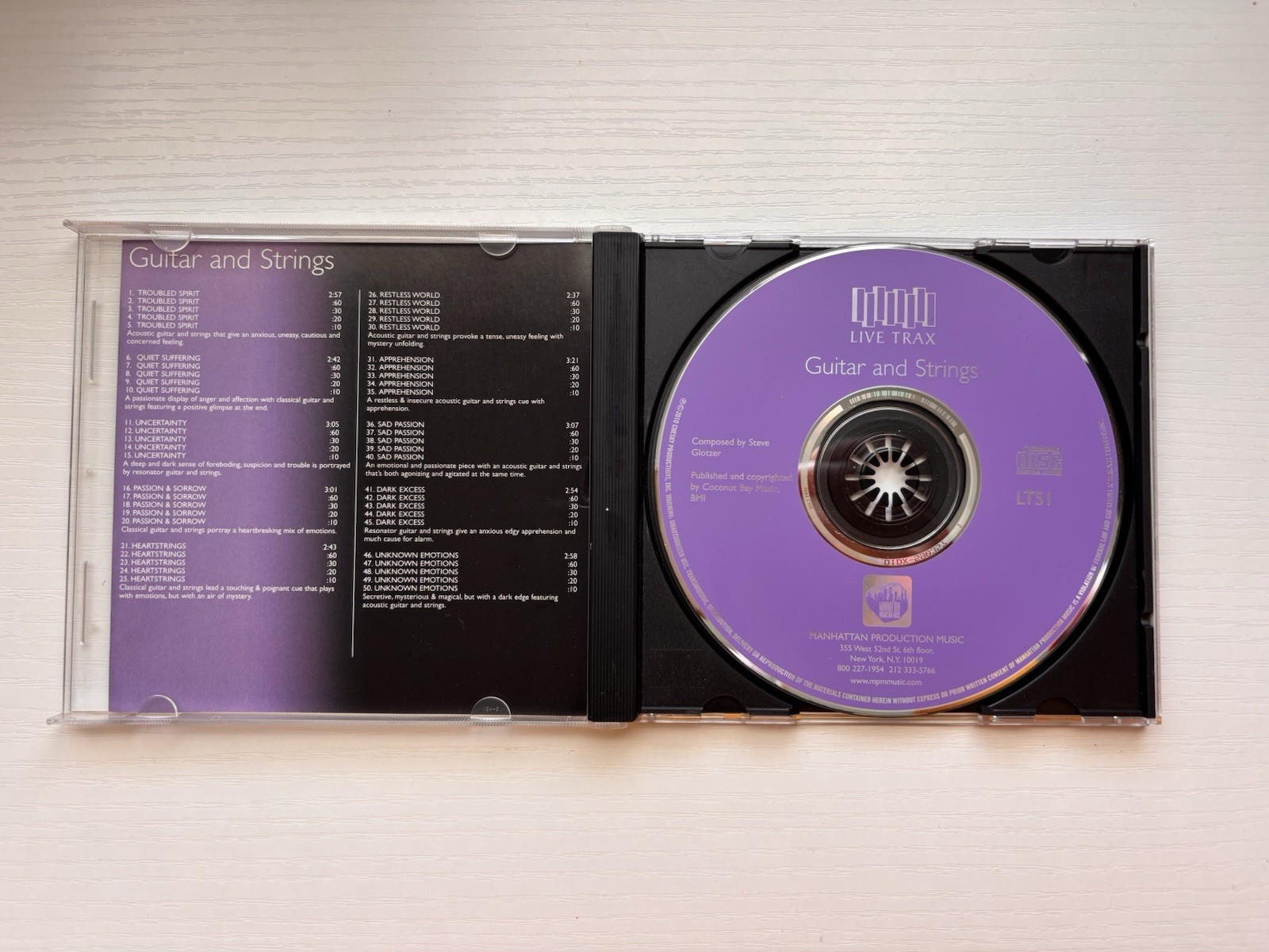 Live Trax Guitar and Strings Loops & Samples CD LT51 English Language