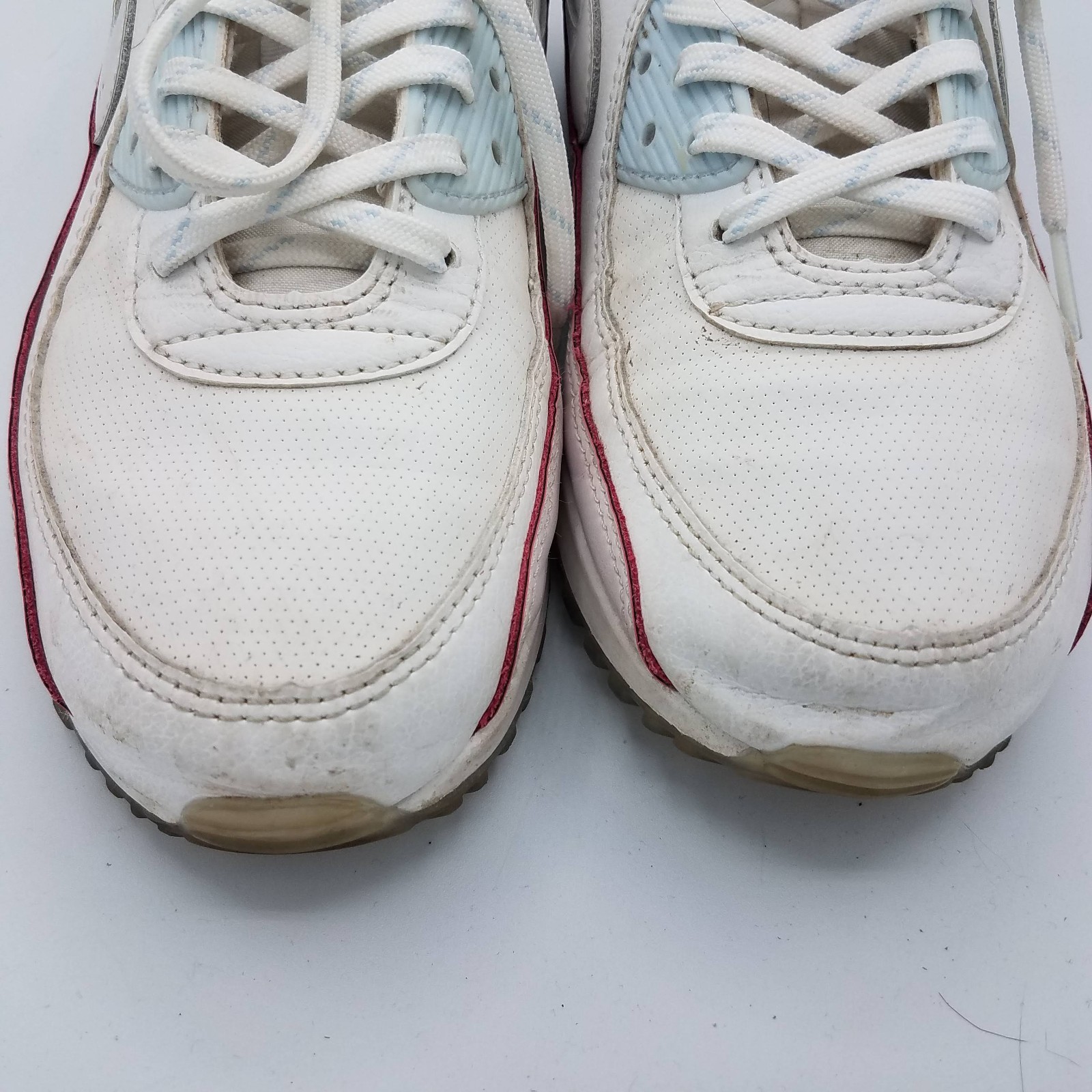Nike Air Max 90 One of One Sneakers Mens 8.5 White/Hydrogen Blue Mens CW5569-100