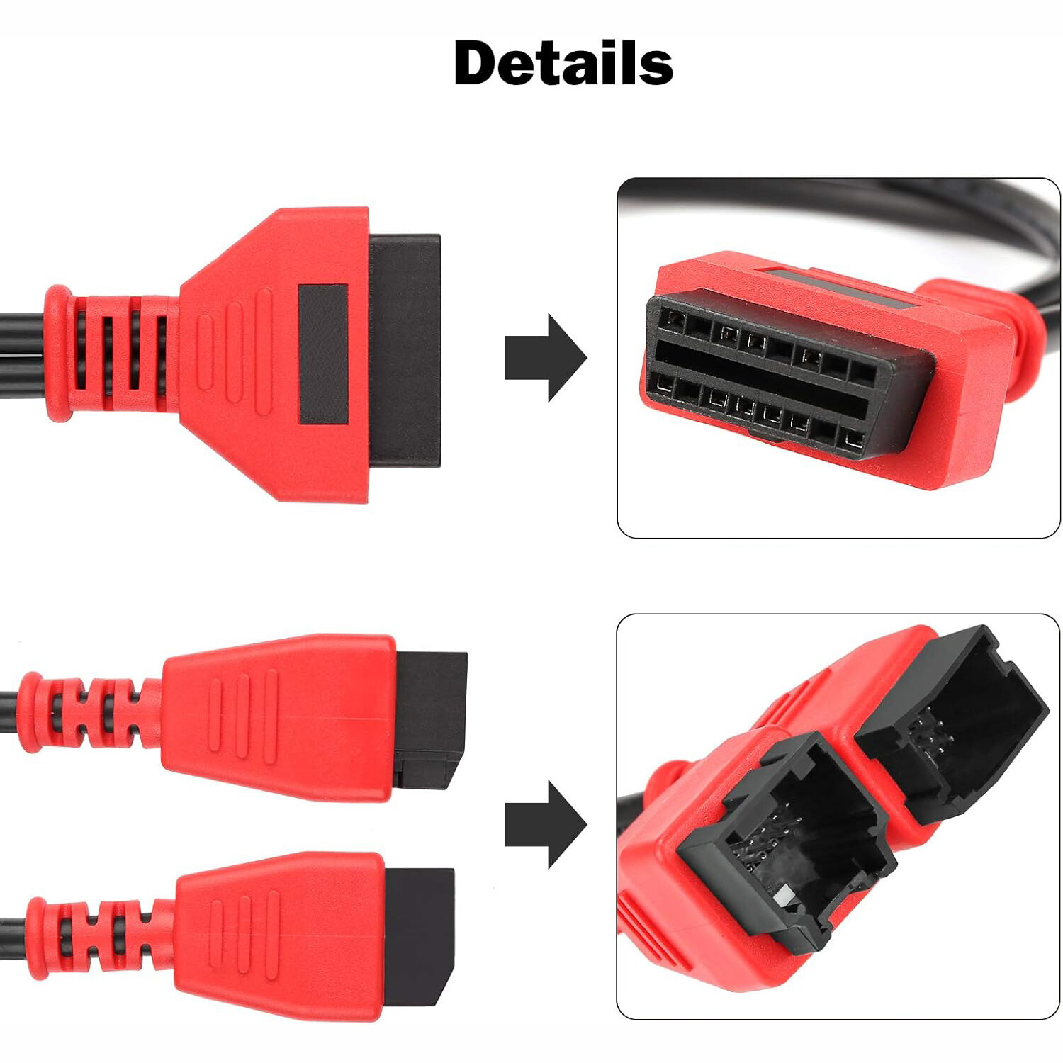 12+8 OBD Cable Adaptor Diagnostic Cable Connector for Chrysler for Dodge