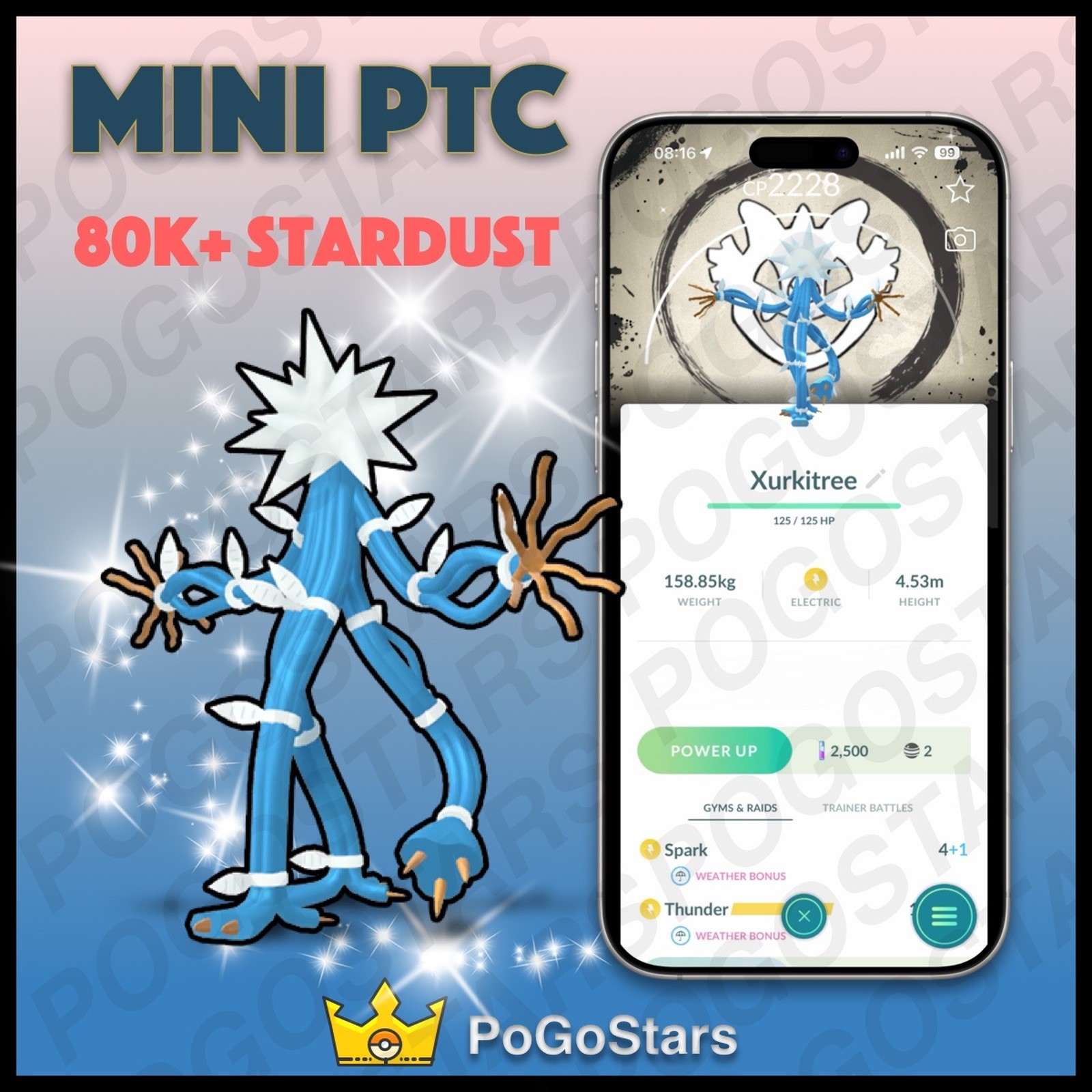 Pokémon PTC Go - Shiny Xurkitree - GO Fest 2026✨Special Background✨