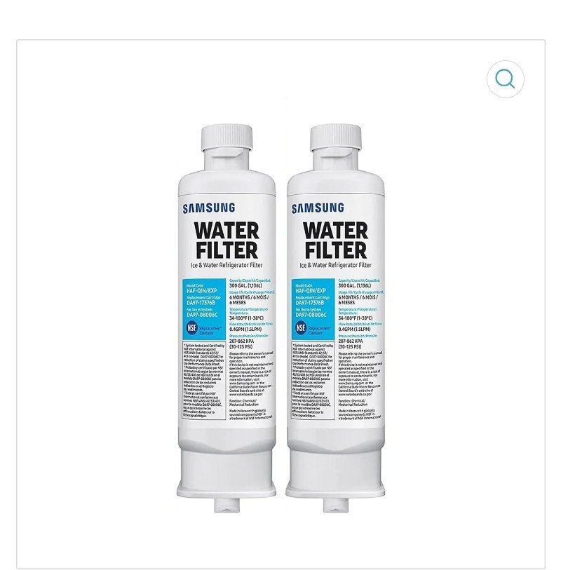 NEW 2 PACK Genuine Samsung DA97-17376B HAF-QIN/EXP REFRIGERATOR Water Filters
