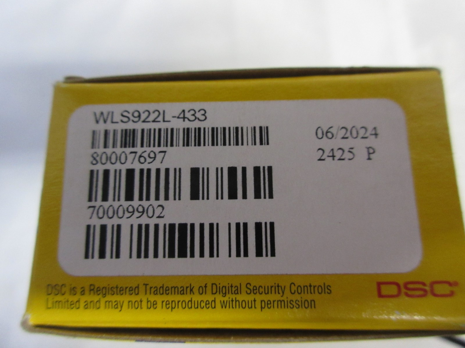 DSC 433 MHz Glassbreak Detector, Mint in Box